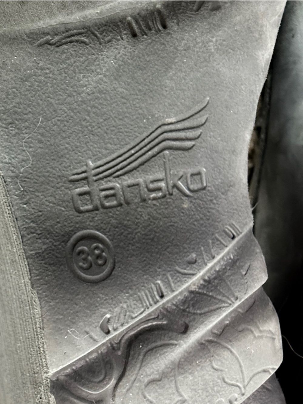 Dansko Gray Suede Lace-Up Wedge Boots - Picture 8 of 9